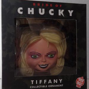 Holiday Horrors Bride of Chucky Tiffany Head Ornament
